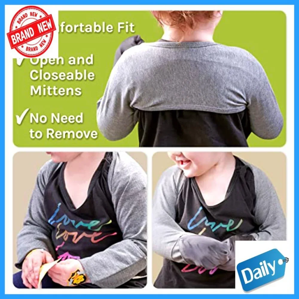 Silk Eczema Scratch Sleeves for Kids, Prevents Skin Damage, Flexible Sizing